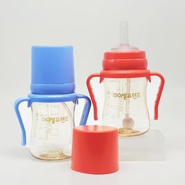 [I-BYEOL Friends] 200ml PESU Nipple straw cup Dark Blue _ Weighted Straw, FDA approved, BPA Free, Baby, Toddler_ Made in KOREA